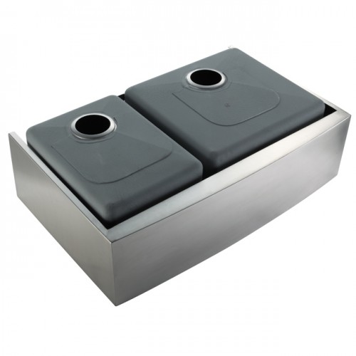 KHF203-33 Мойка кухонная прямоугольная Krausru  - Вид №2