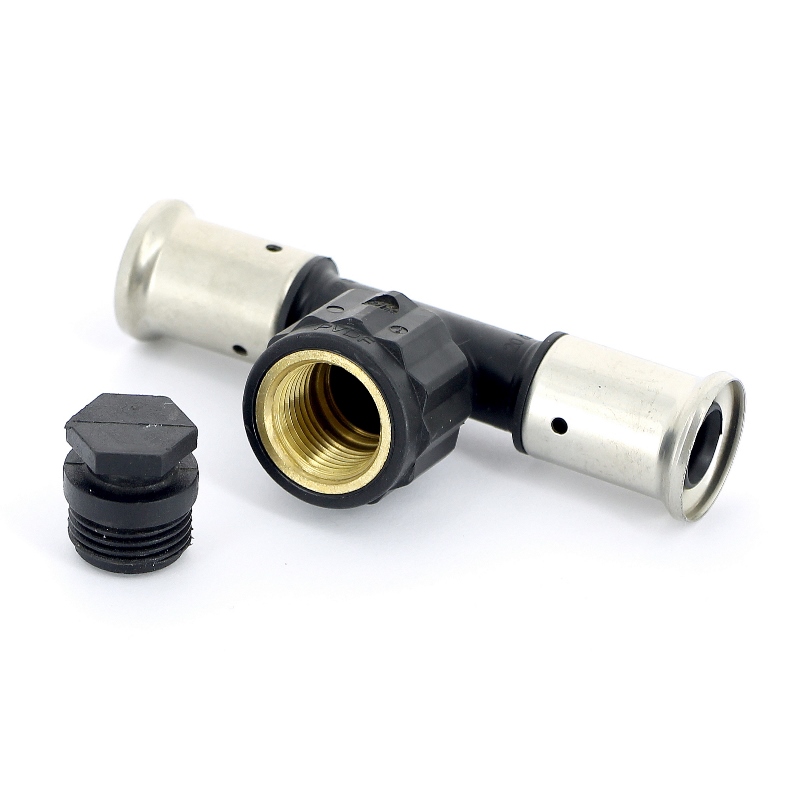 Тройник пресс-В PVDF HENCO 16x1/2"x20 13PK200420 - Вид №4