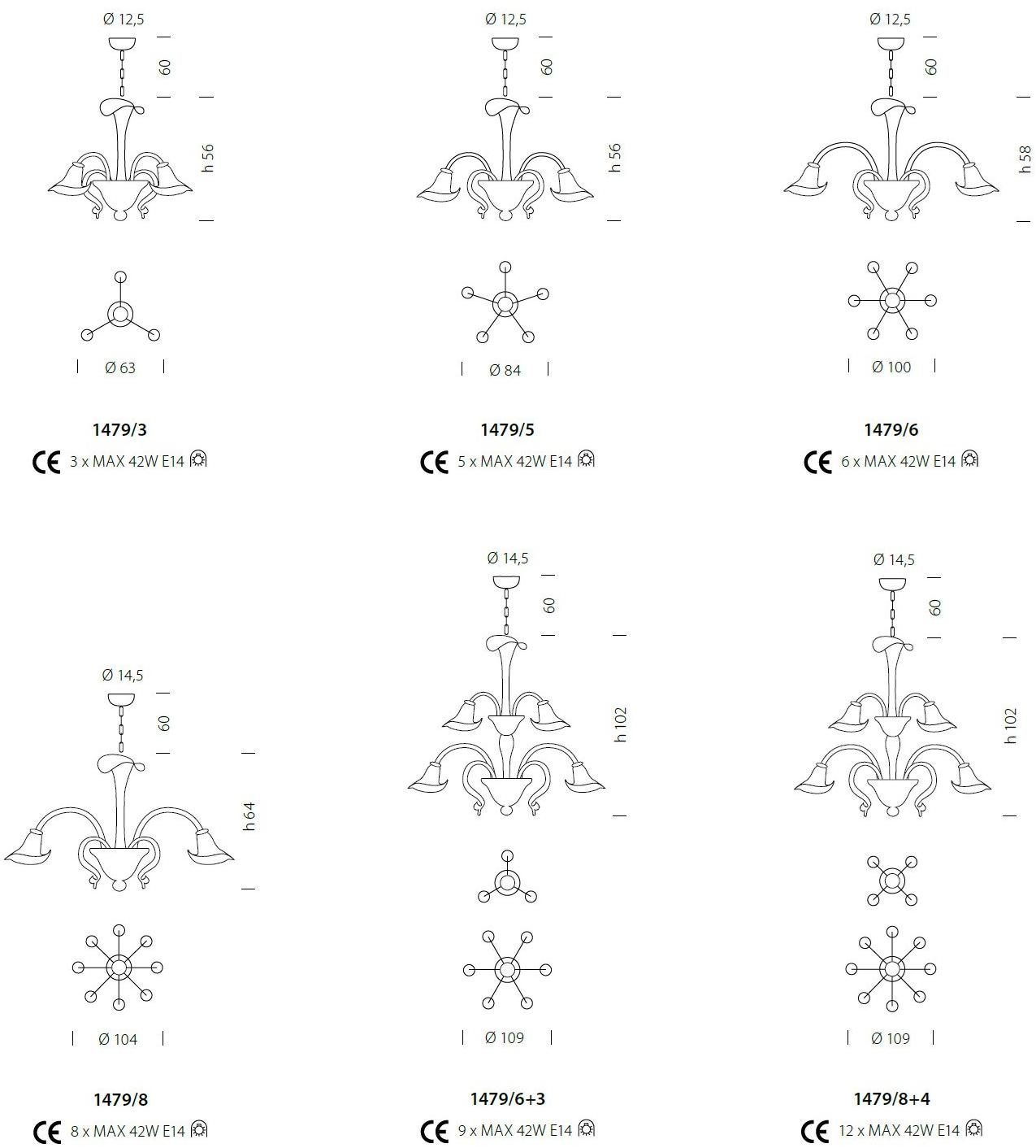Sylcom Люстра из дутого стекла Grimani 1479 - Вид №5