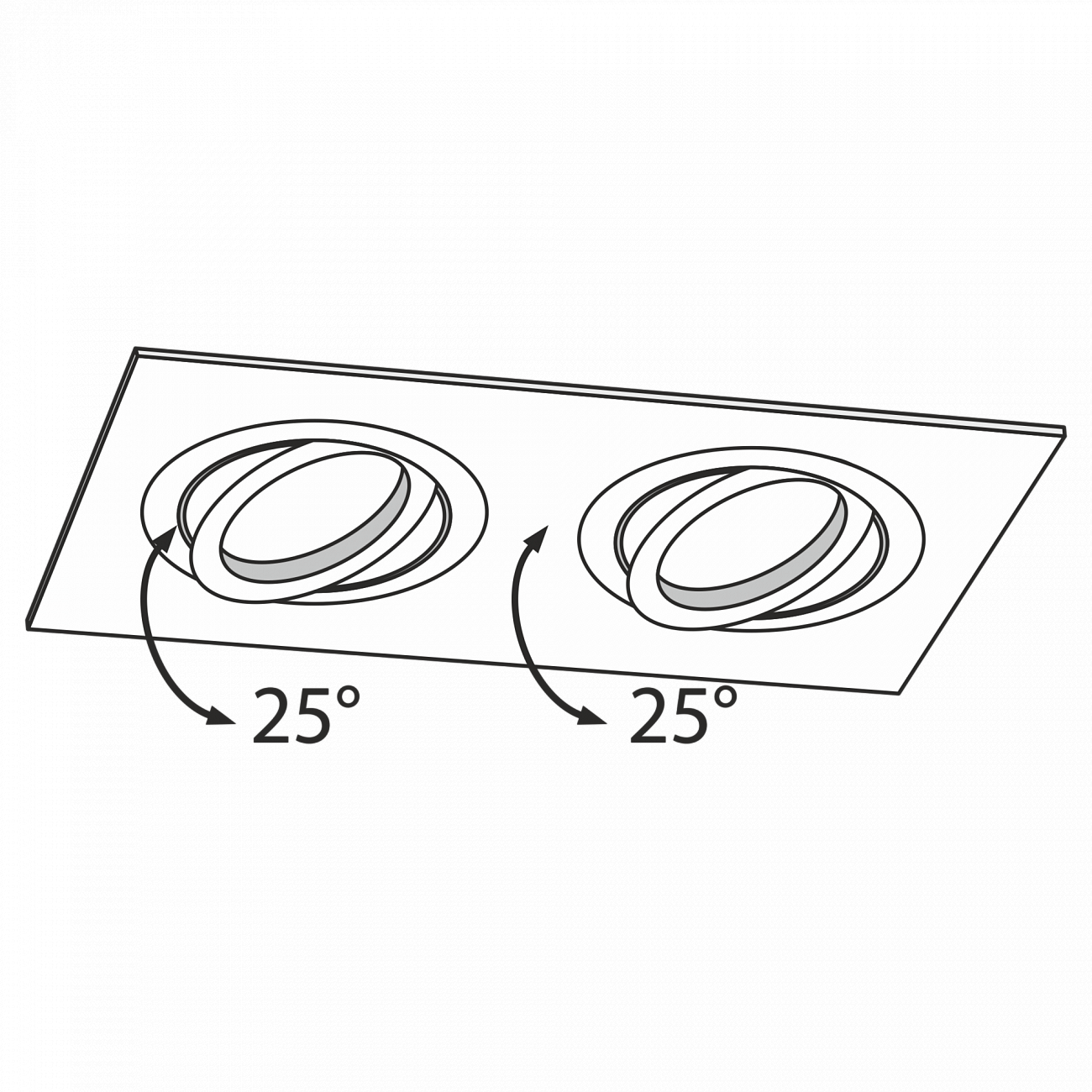 Встраиваемый спот черный Technical Atom DL024-02B TECHNICAL DOWNLIGHT 00-3957185 Черный  - Вид №1