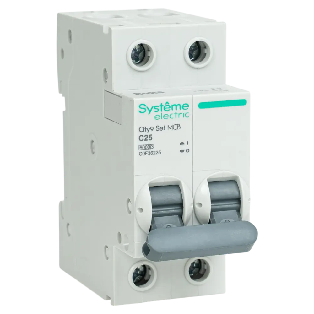Автоматический выключатель SYSTEME ELECTRIC City9 25А двухполюсный 89412719 STLM-1575525 - Вид №1