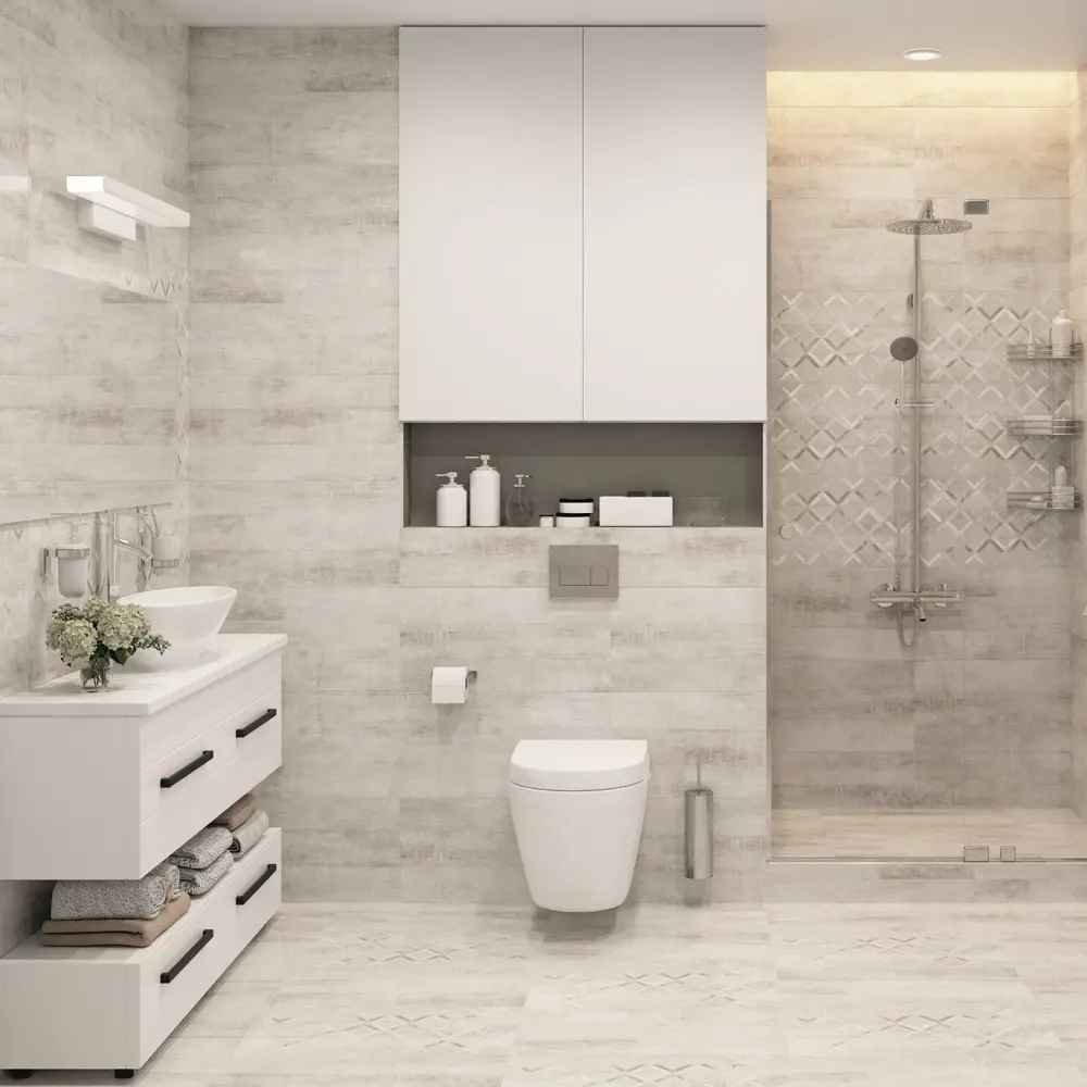 Керамогранит LB Ceramics Сноувинд серый 60х30 см - атмосфера зимнего бриза 85604800