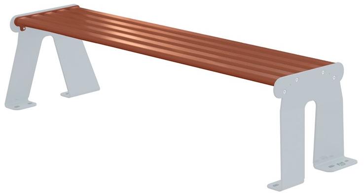 Arco Стальная скамья с порошковым покрытием без спинки Essential sun-id-1393474 - Вид №1