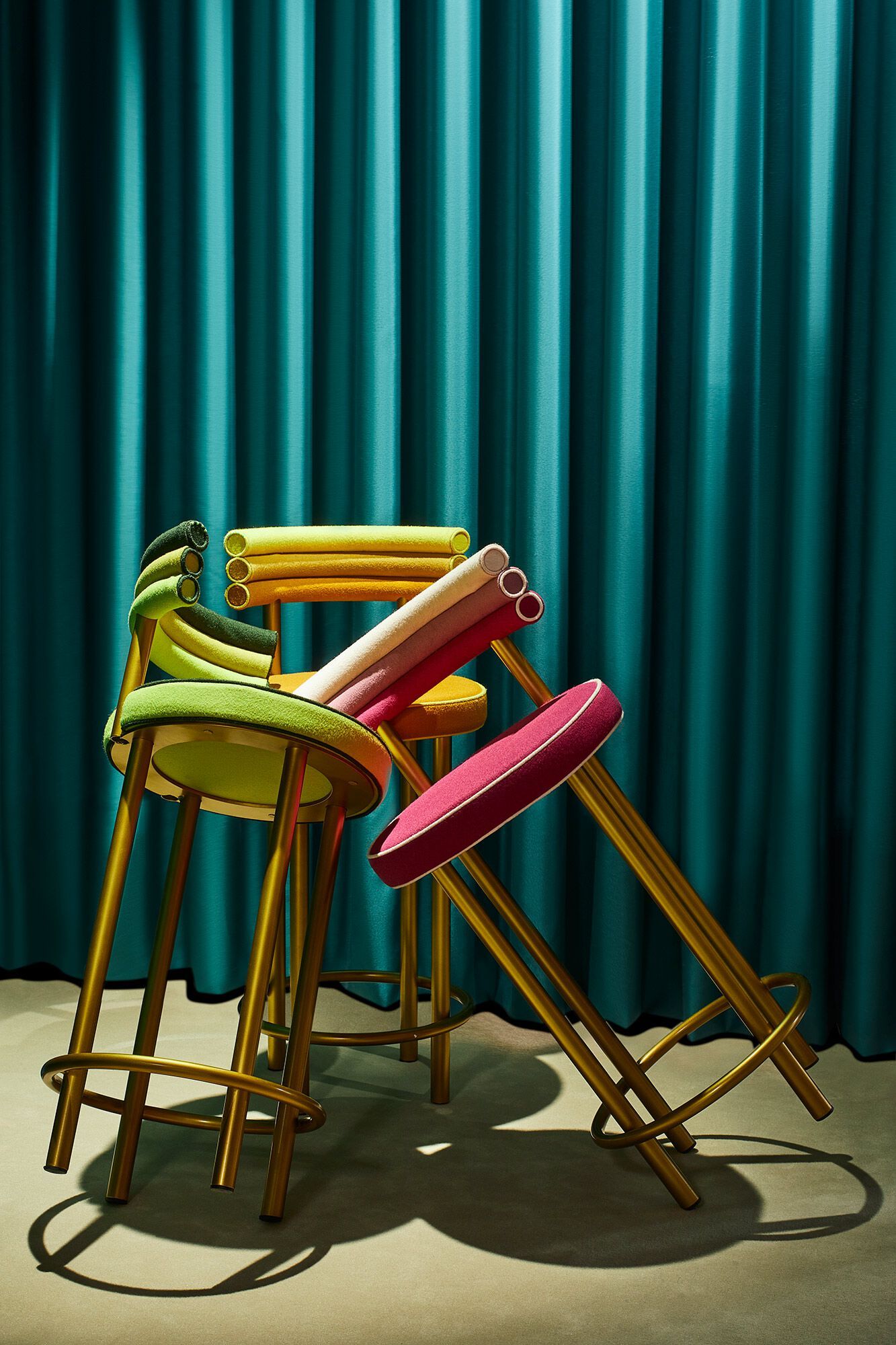 Высокий бархатный стул Paolo Nesi JIMMY ARCH-00118829 - Вид №2