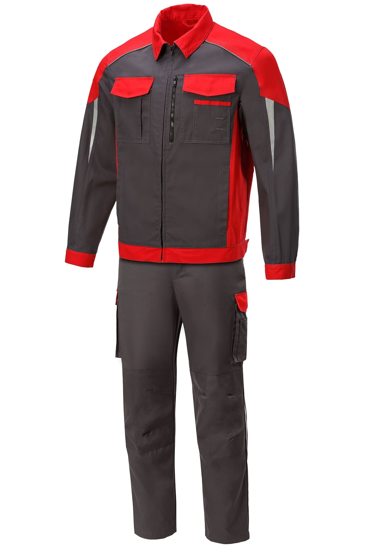 5044438 Костюм NEW графит красный STATUS  Летняя спецодежда  размер 64-66/170-176 