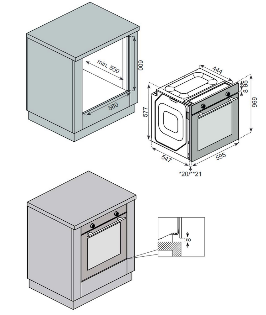 9236312 Электрический духовой шкаф Jacky's JO EN7618 черный STDN-0146429 - Вид №7