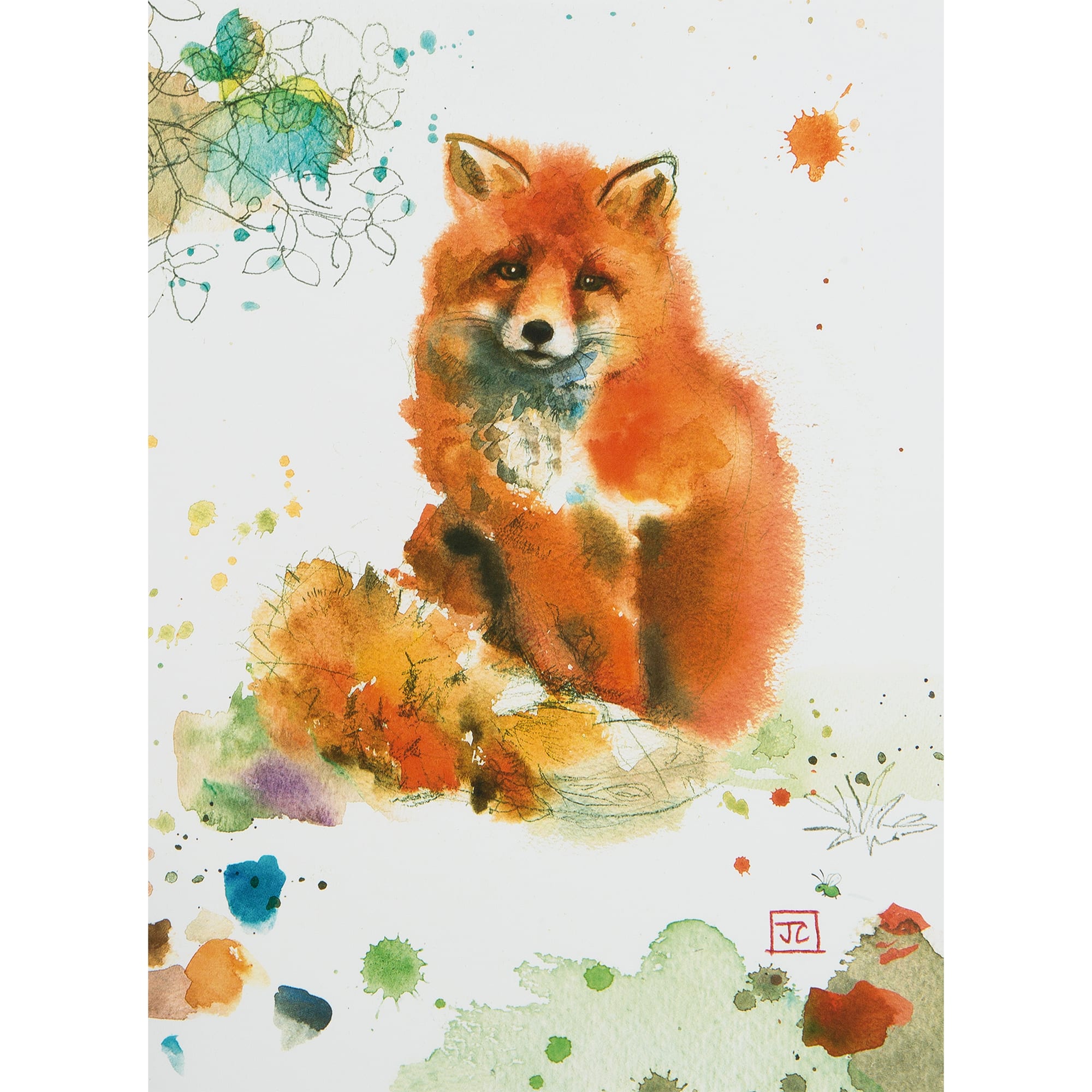82481355 Постер «Лиса акварель» 21x29.7 см Santreyd 