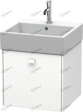 BR405201818 Тумбочка подвесная Brioso #BR4052 484 x 459 мм Белый матовый, декор Duravit