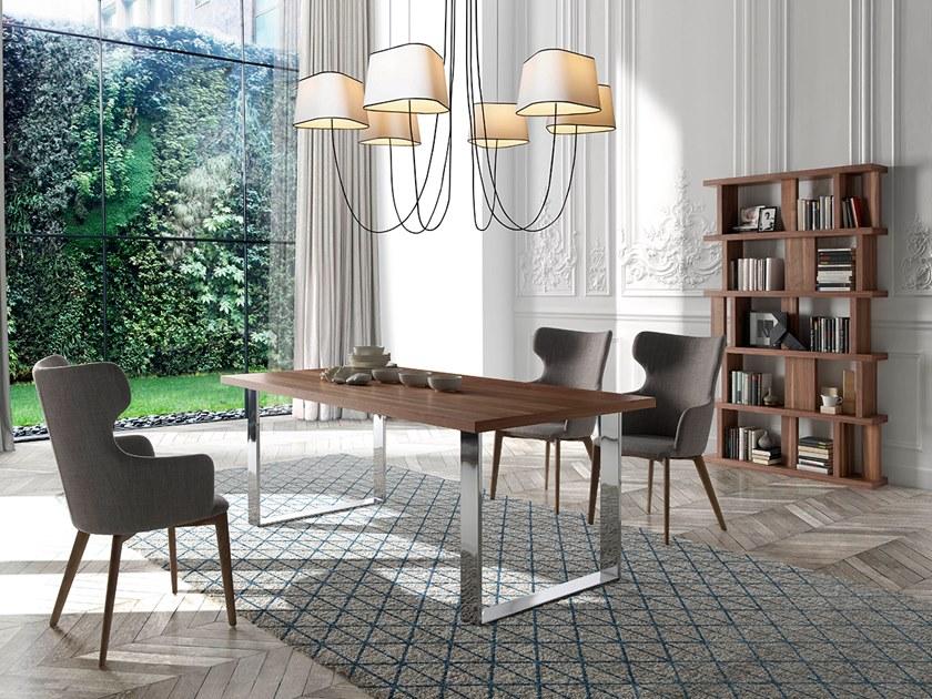 Angel Cerdá Прямоугольный стол для гостиной из стали и дерева Urban deco 1075 Angel Cerda - Вид №1