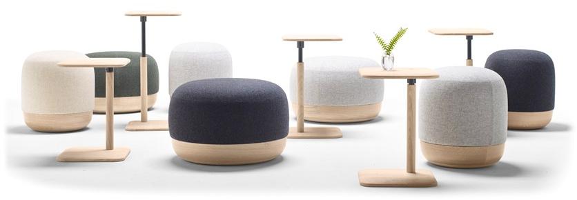 ALKI Круглый пуф из ткани Egon sun-id-1387890 - Вид №9