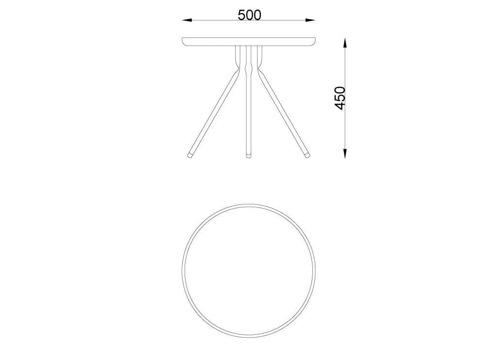 Круглый низкий журнальный столик из ясеня Askia ARCH-00140263 - Вид №4