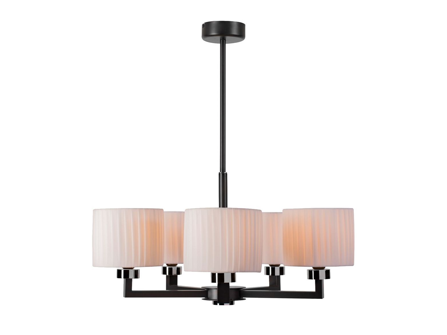 Металлический и тканевый светодиодный подвесной светильник Lampex Italiana Миранда ARCH-00105262 - Вид №1