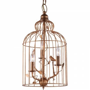 Подвесная люстра Arte Lamp Gabbia A1865SP-3BG ARTE LAMP GABBIA 058147 Медь