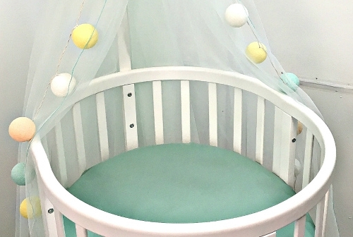 Балдахин для детской кроватки Bed "Изумруд" (фатин) ELLIPSE ELLIPSE BED 351634 Зеленый Santreyd  - Вид №2