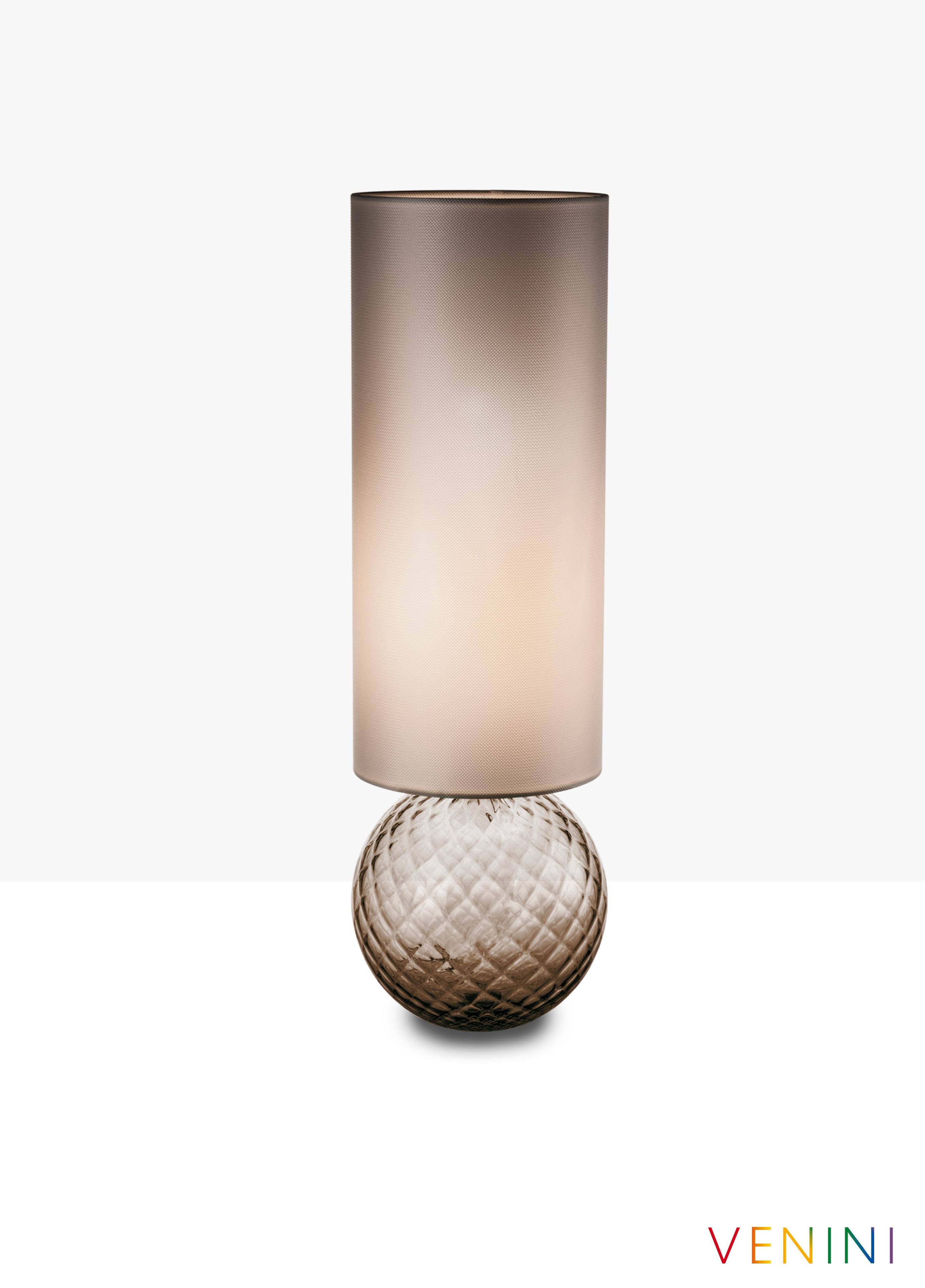 Настольная лампа из дутого стекла и тканевого абажура VENINI Balloton ARCH-00140508 - Вид №3