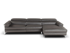 Модульный кожаный диван с откидывающейся спинкой