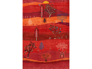 Прямоугольный шерстяной ковер