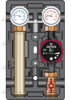 Прямая насосная группа MEIBES UK 1"1/4 с насосом Grundfos UPM3 Hybrid 32-70 ME6681236