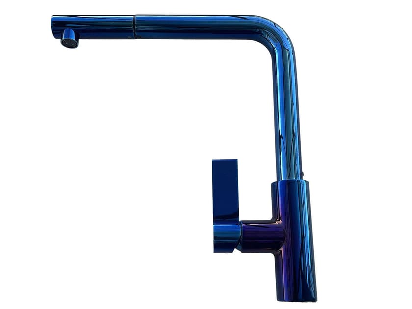 Смеситель для кухни из нержавеющей стали с поворотным носиком со съемным ручным душем Foster Omega ARCH-00122274