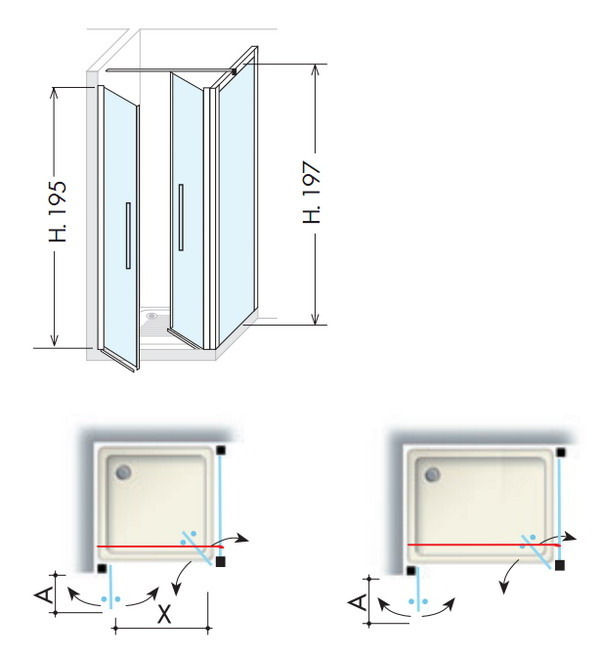 Art. 84A Serie IBIS Душевая кабина Box Docce 2B Box Docce 2.B 36737 - Вид №1
