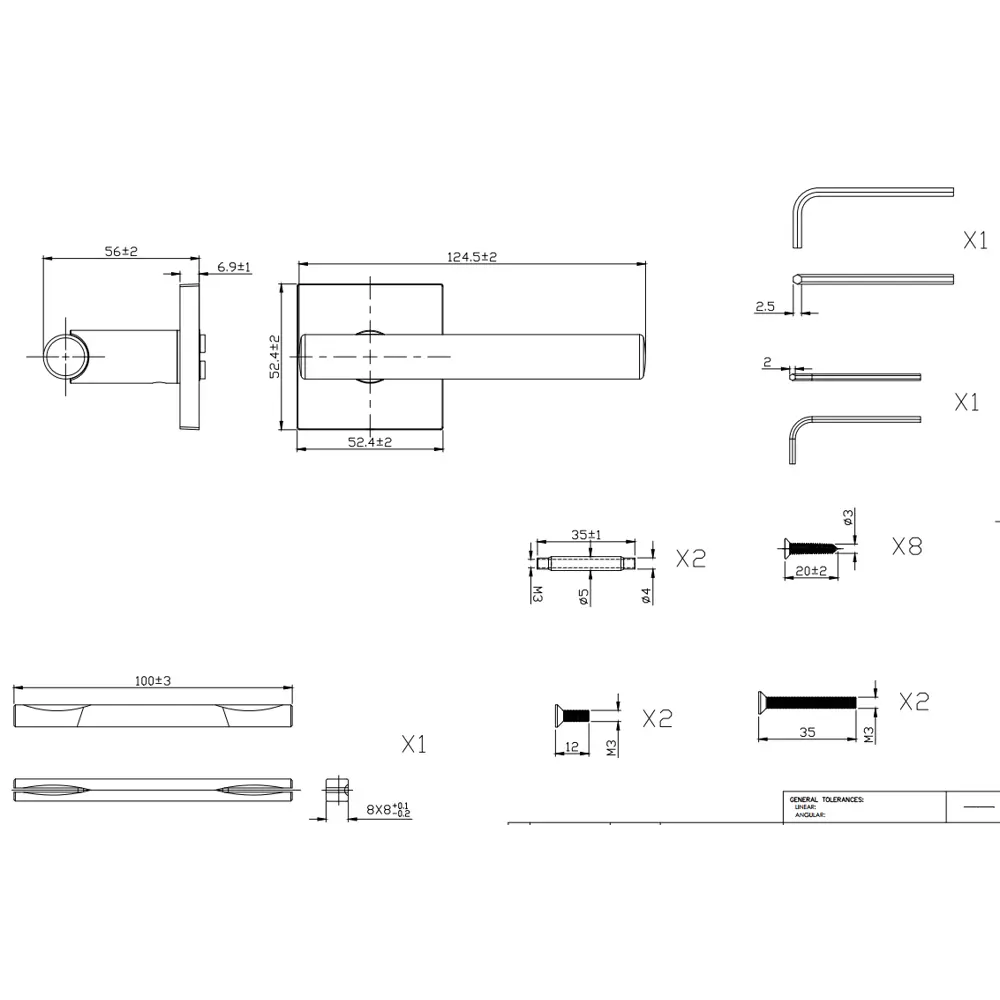 Дверная ручка на розетке KREAFORTA Усожа без запирания цвет бронза STLM-2108421 - Вид №5
