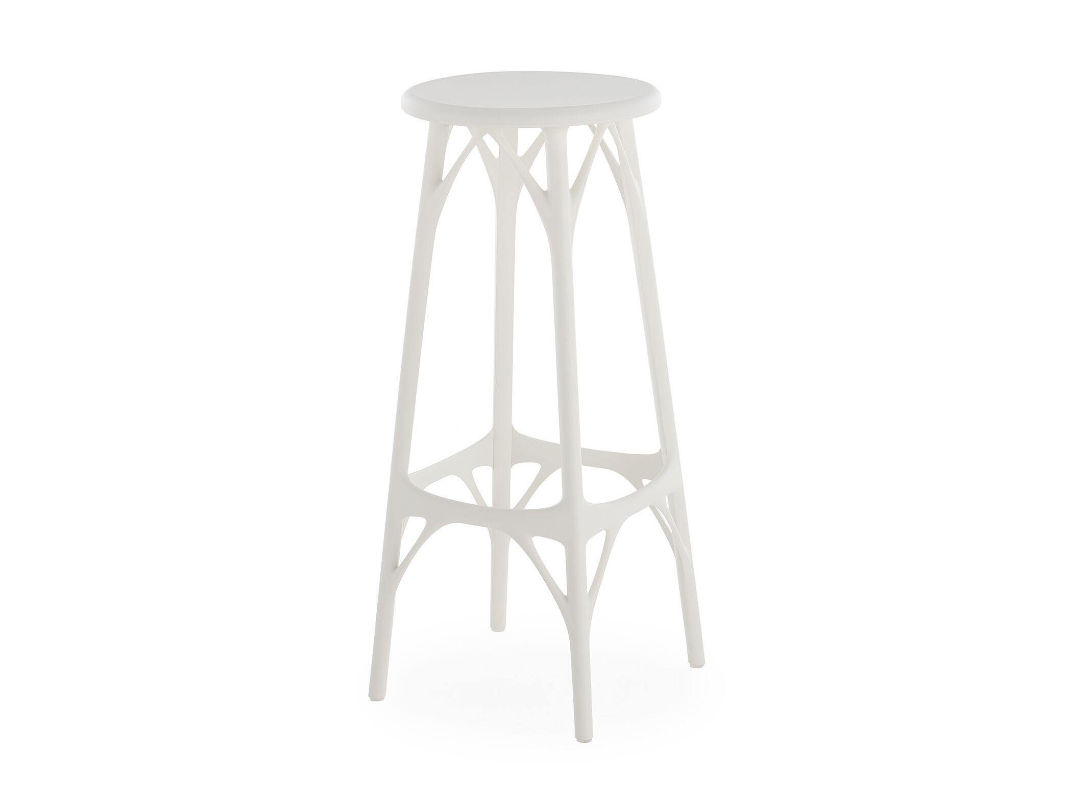 Высокий стул из переработанного инженерного пластика для сада с подставкой для ног Kartell A. I ARCH-00053756 - Вид №21