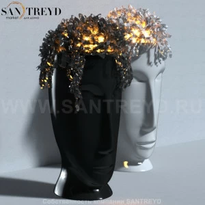 7568K9  Светильник для интерьера, 220В, LED подсветка 18Ватт и выключатель от педали ногой.