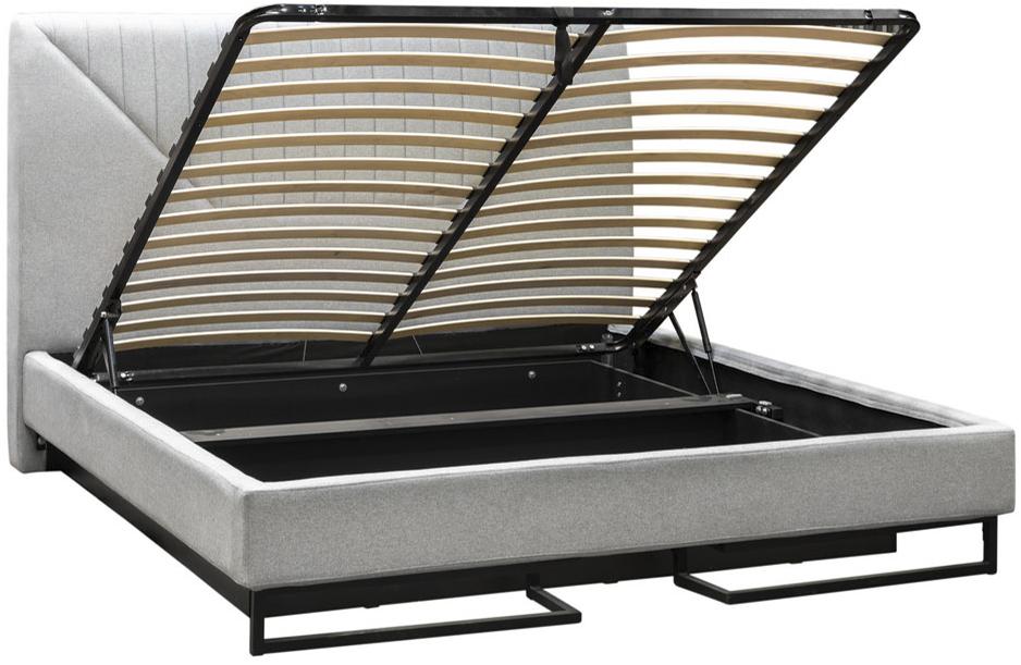 30647 Кровать с ортопедическим основанием и ящиком 1.4 Loft Alberta Стоун R-HOME 401720456h_Стоун - Вид №3