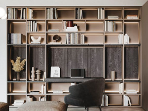 Заказной дуб секционный книжный шкаф с письменным столом