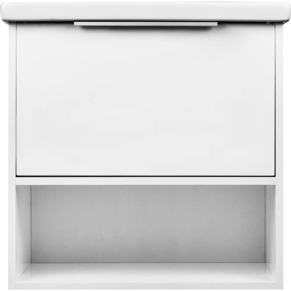 Тумба под раковину подвесная «Дана» 60 см цвет белый глянец SANFLOR STLM-2026447