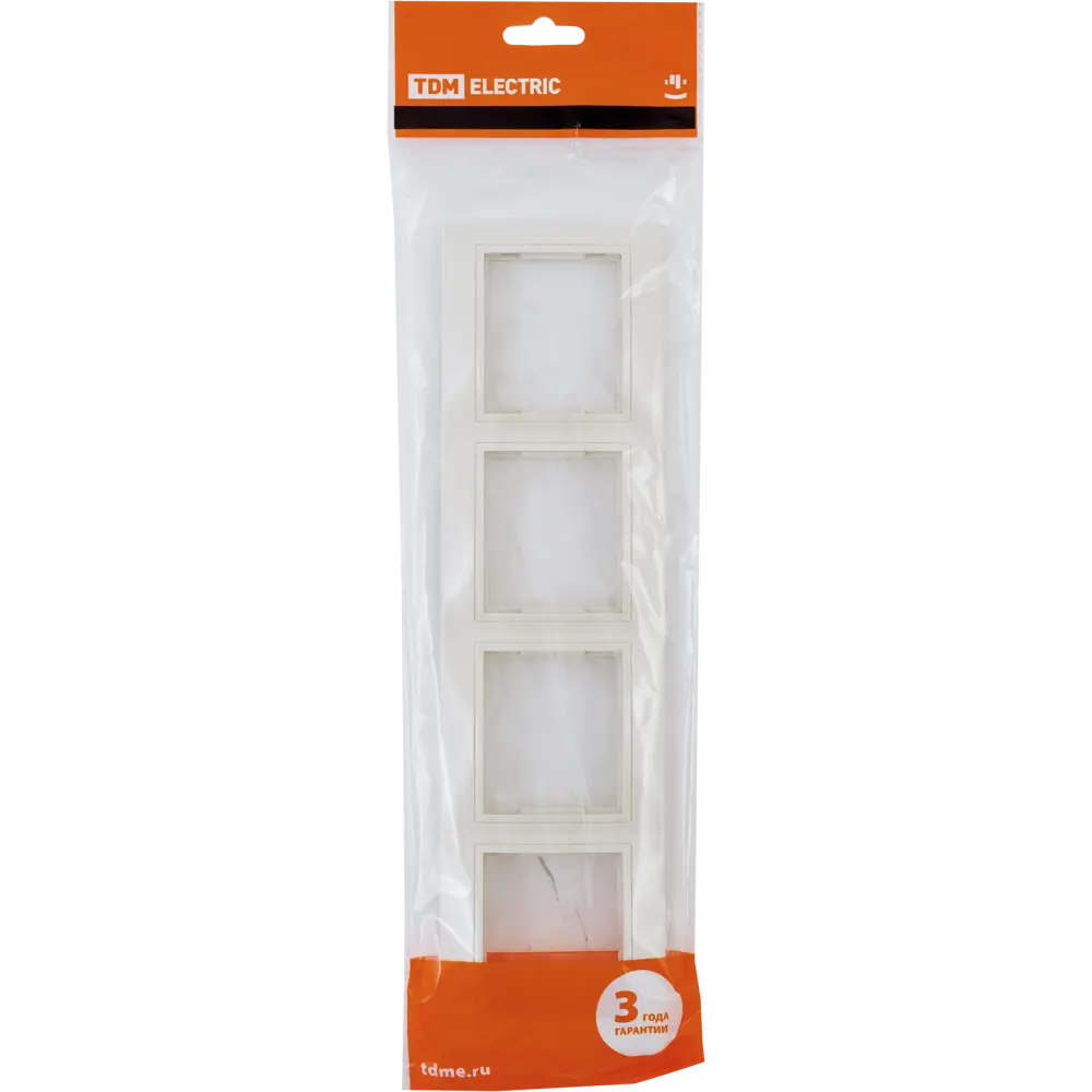 TDM ELECTRIC Рамка для розеток горизонтальная бежевая - элегантное решение для интерьера 85591192 Таймыр STLM-0064418 - Вид №4