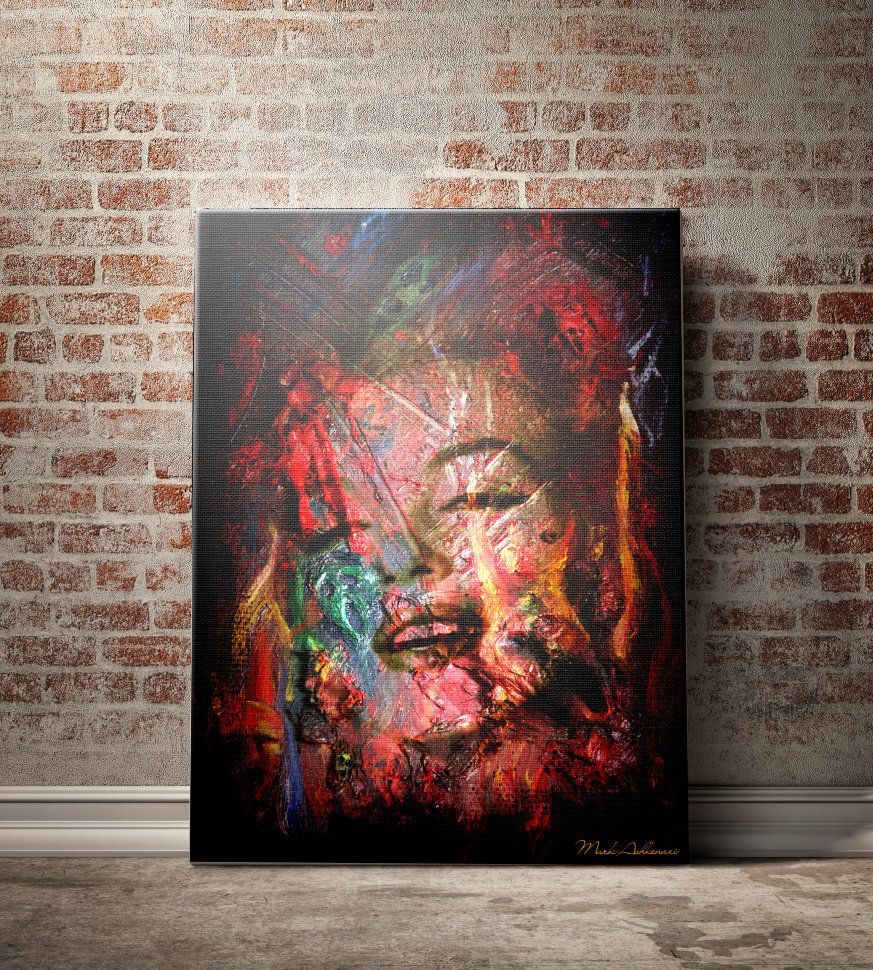 Картина портрет Монро 100х80 см Marilyn Monroe Too by Mark Ashkenazi ICON DESIGNE  096862 Красный;черный;разноцветный  - Вид №1