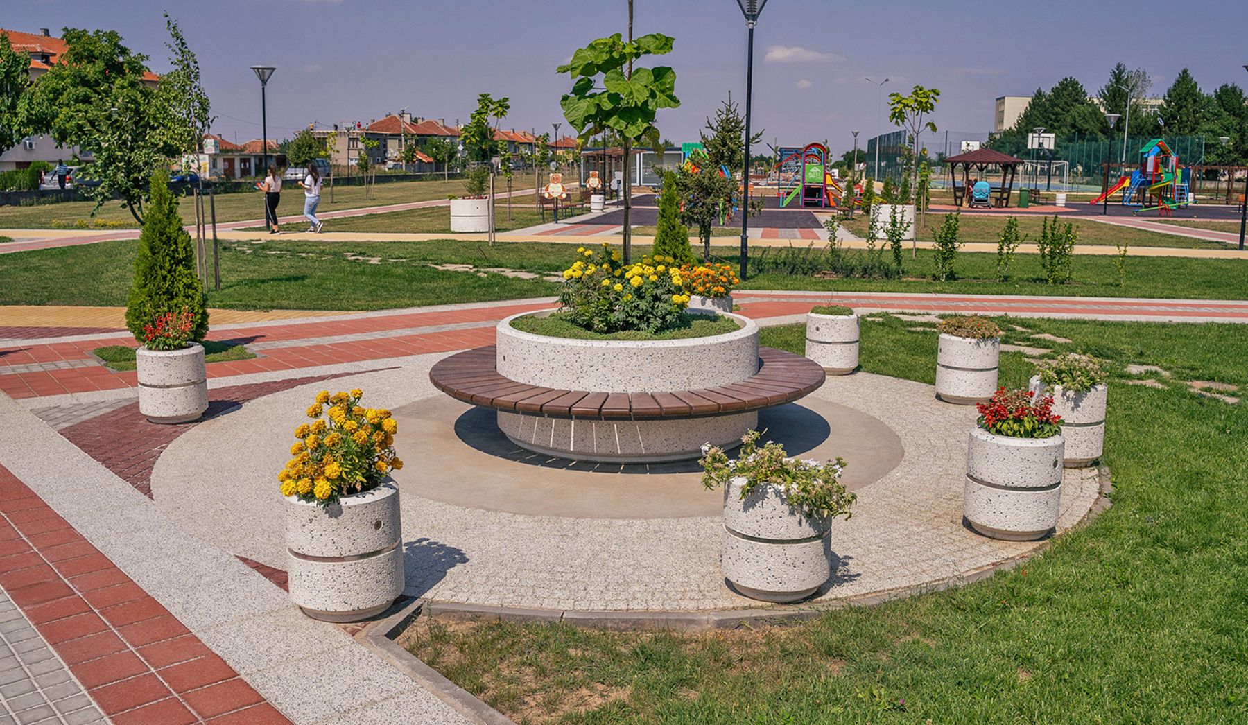 Круглый бетонный плантатор ENCHO ENCHEV - ETE 20 ARCH-00046029 - Вид №3