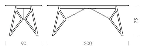 Прямоугольный обеденный стол Gazzda TINK ARCH-00054672 - Вид №22