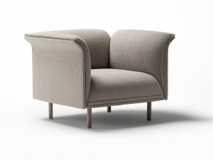 Тканевое кресло с подлокотниками