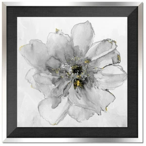 Постер прямоугольный на художественной бумаге 80х60 см "Белая роза" EVENHOME ДИЗАЙНЕРСКИЕ 00-3878774 Белый;черный