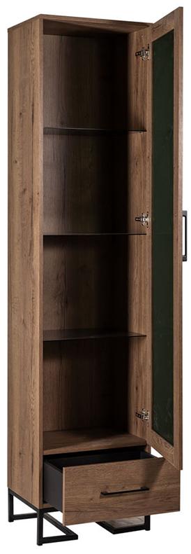 2514 Шкаф витрина Loft Дуб Табак R-HOME 40092925H_Табак - Вид №2