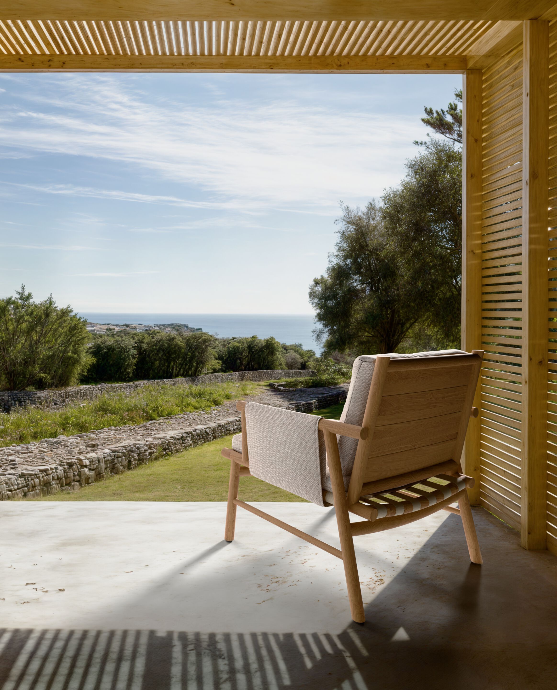 Садовое кресло из тикового дерева и Sunbrella® YAAZ Uz ARCH-00145697 - Вид №2