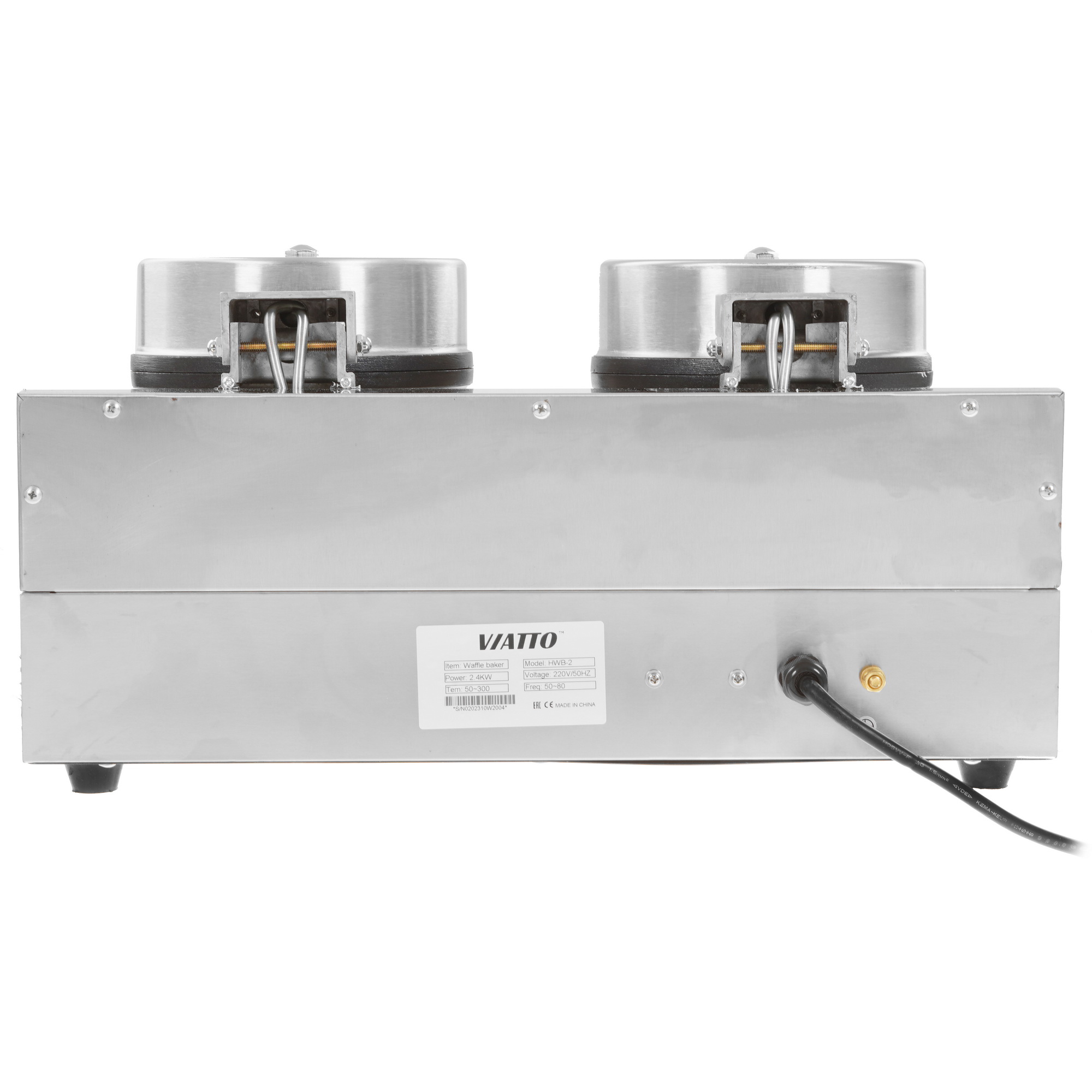 9985865 Вафельница Viatto HWB-2 серебристый STDN-0149399 - Вид №6