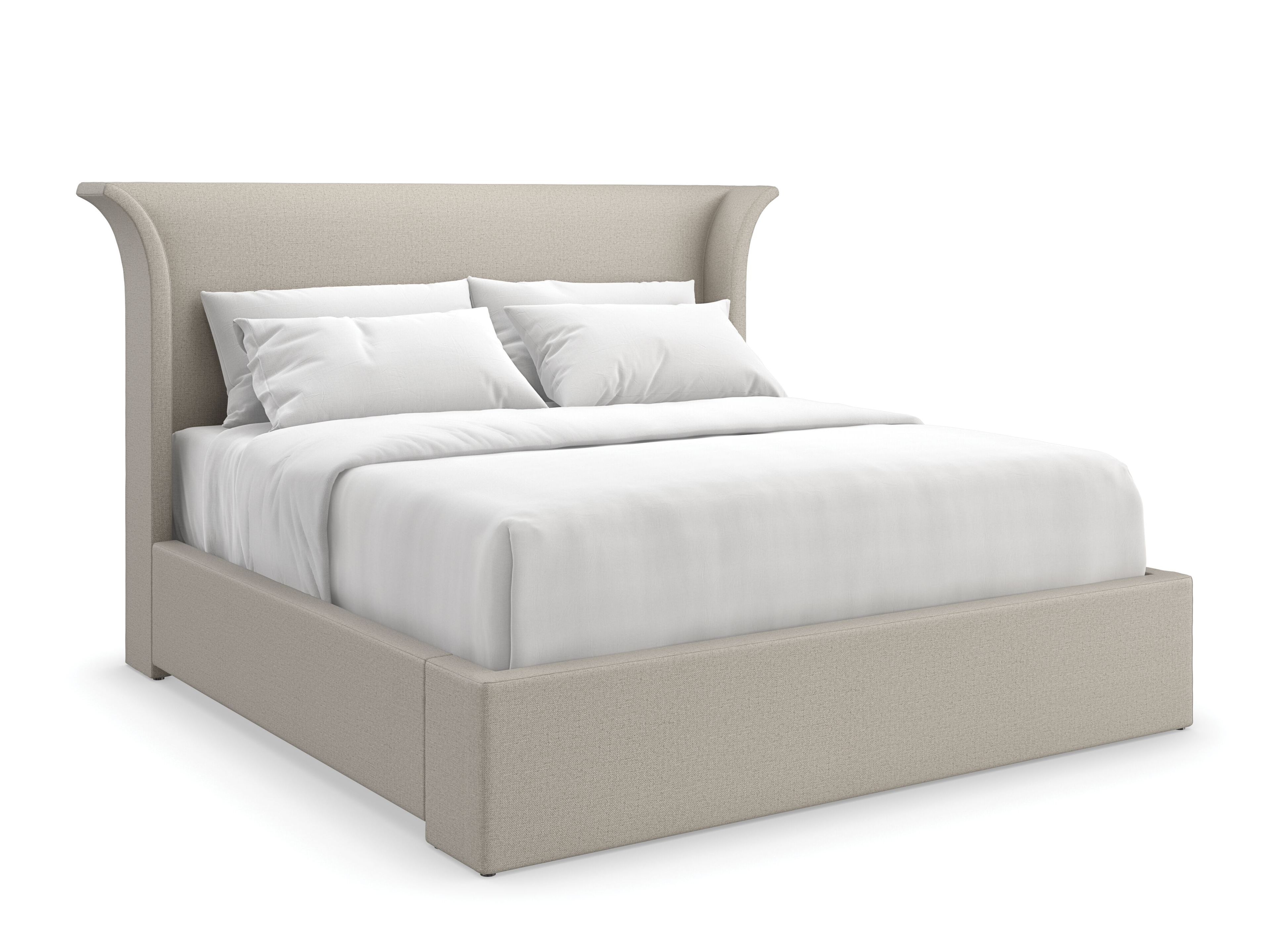 Двуспальная кровать из ткани Caracole BEAUTY SLEEP ARCH-00046050