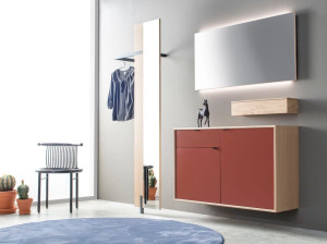 Шкаф для прихожей с настенным зеркалом