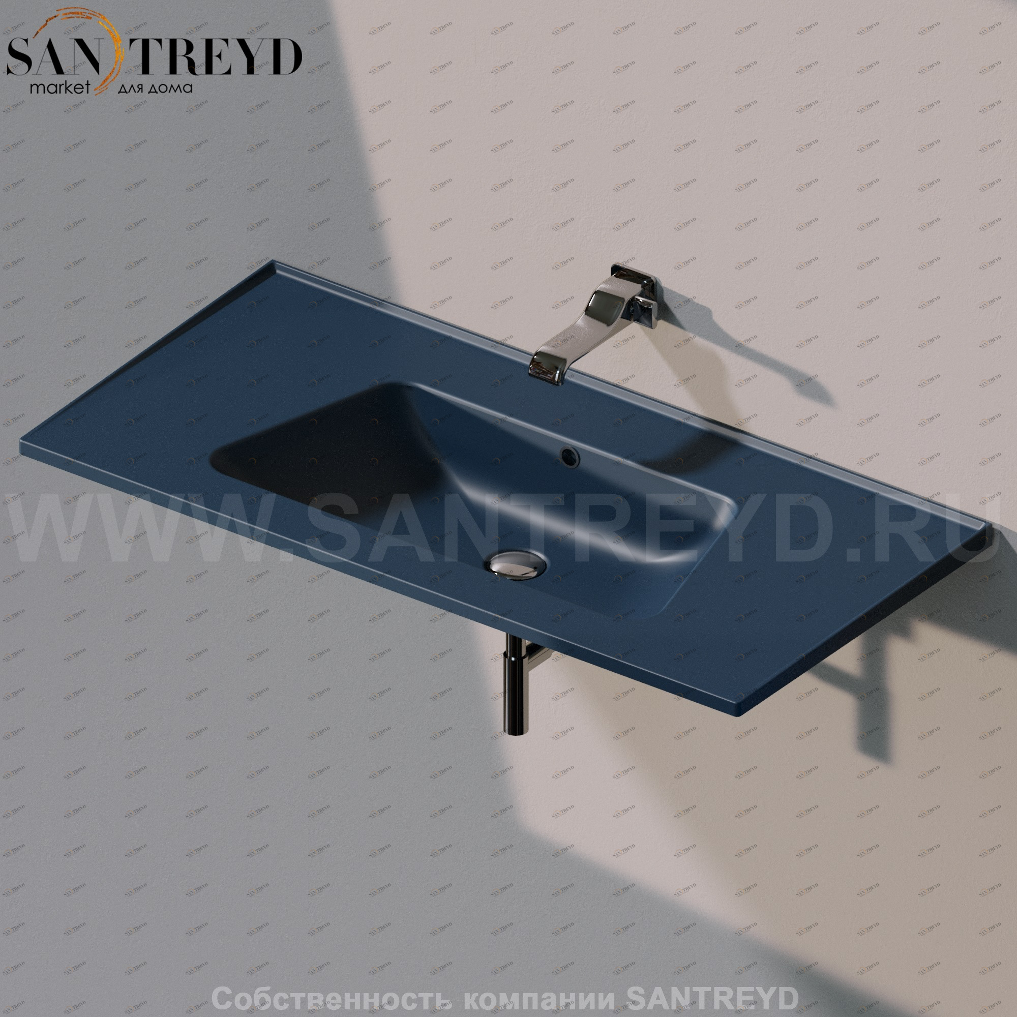 BM105L7016 Подвесная раковина настенная прямоугольная Ceramica Flaminia Bloom