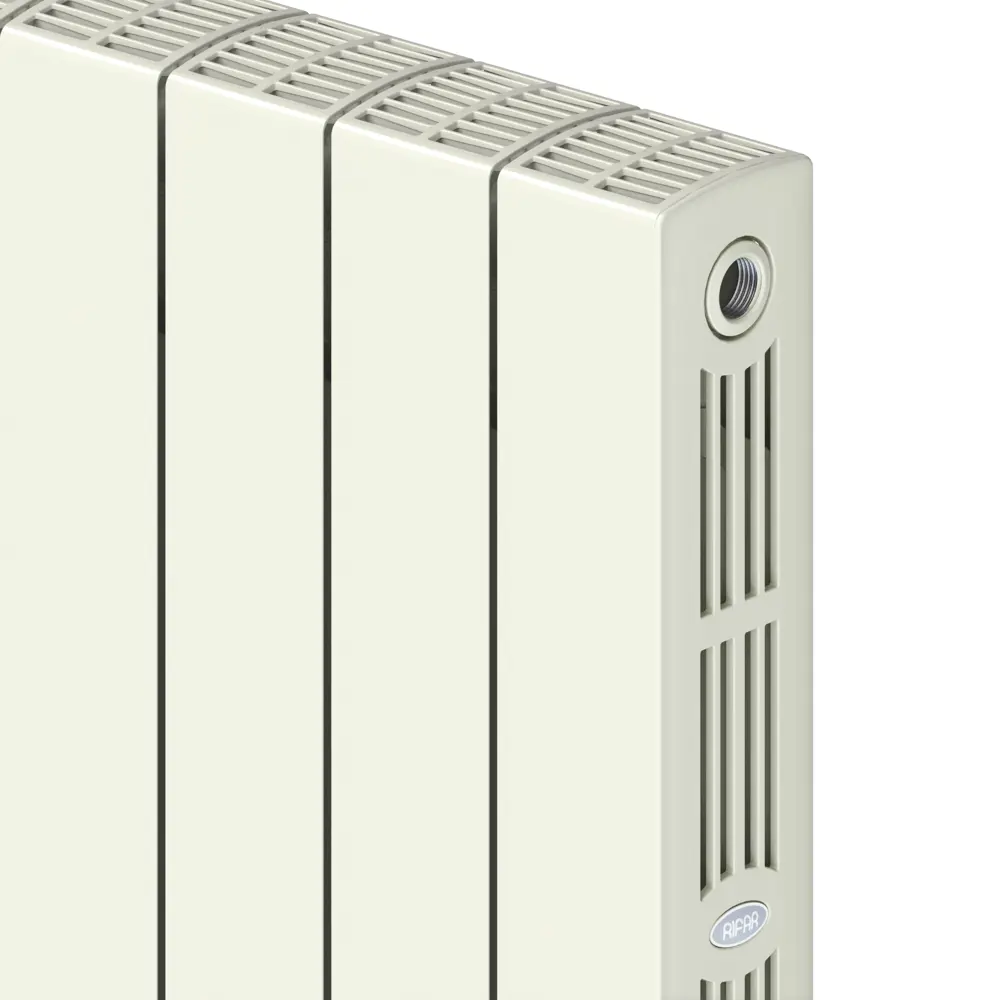 Радиатор секционный Rifar Supremo S50004RAL1015 500/90 4 секции боковое подключение биметалл бежевый STLM-2068724 - Вид №3