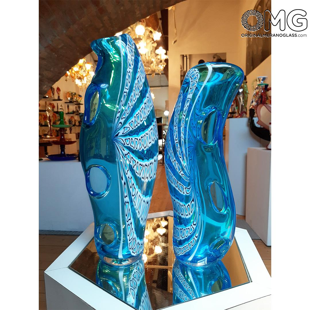 4740 ORIGINALMURANOGLASS Ваза Баттерфлай - Афро Челотто - муранское стекло OMG 11 см  - Вид №1