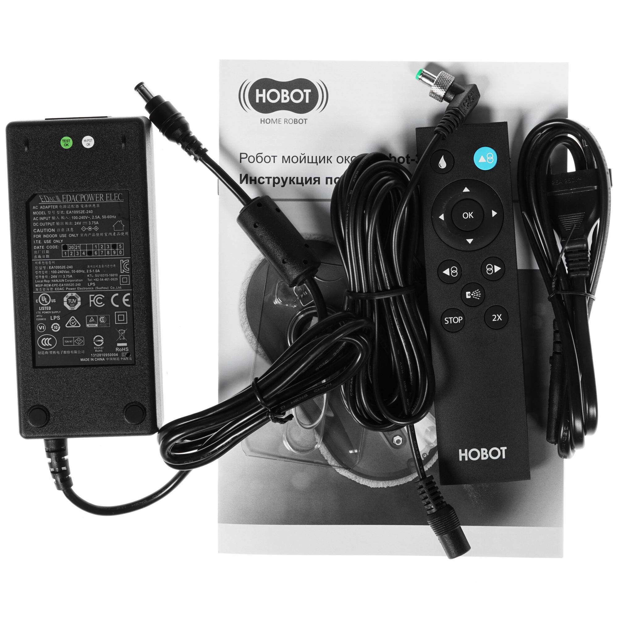 8169856 Робот-мойщик окон HOBOT-388 черный STDN-0077312 - Вид №9