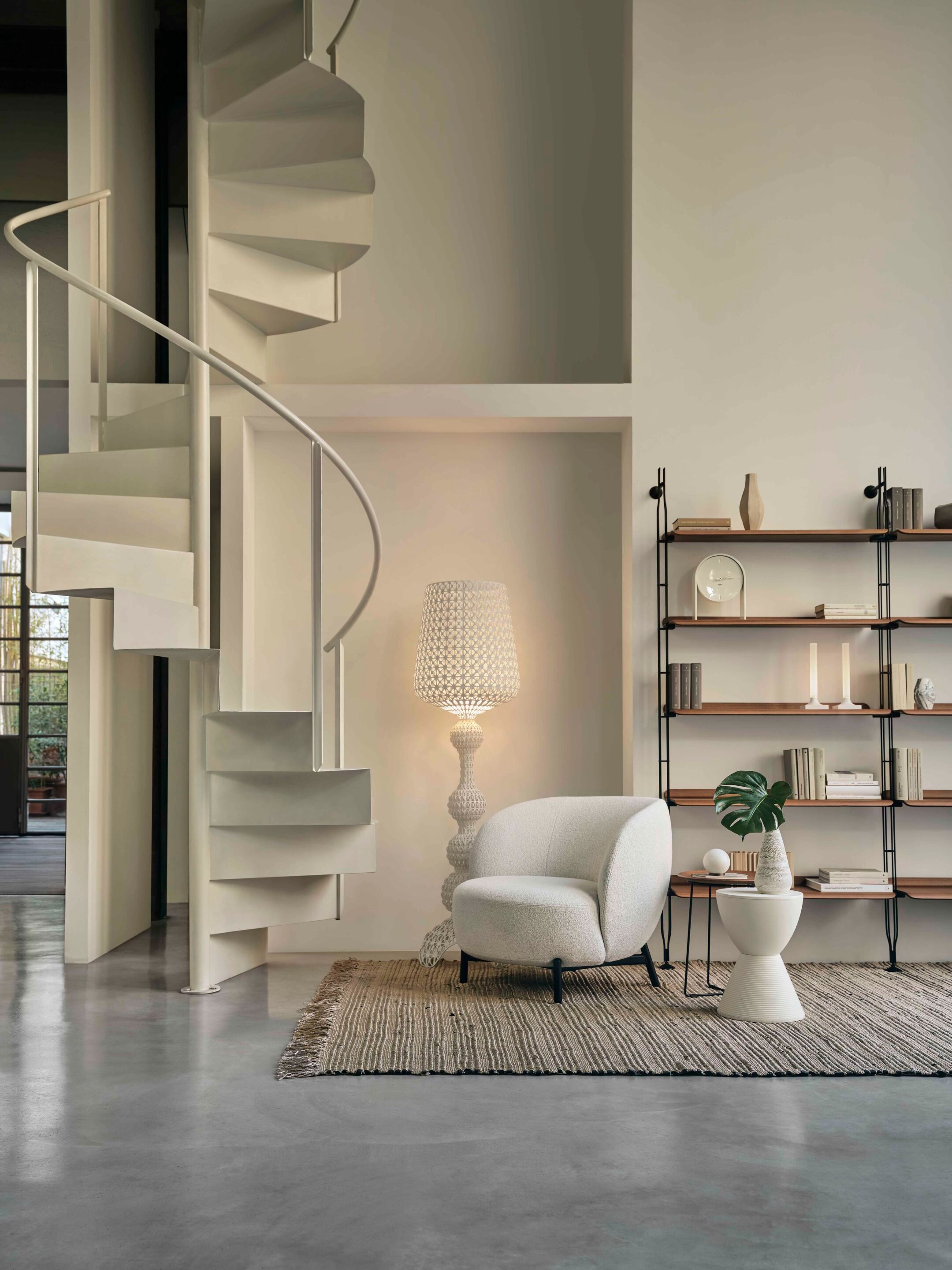 Модульный настенный книжный шкаф из стали и дерева Kartell ADAM WOOD ARCH-00134654 - Вид №4