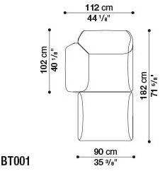 B&B Italia Outdoor Модульный тканевый диван Butterfly sun-id-1372696 - Вид №2