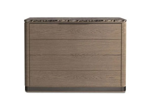 Деревянный и мраморный комод