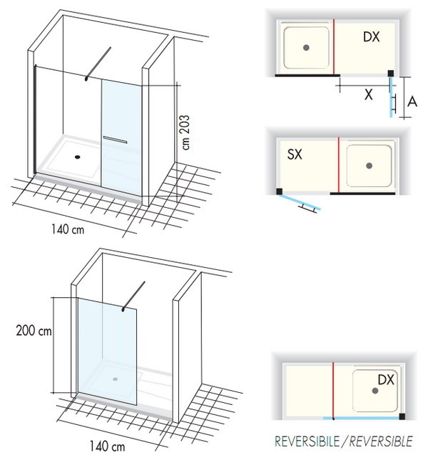 Art. 098/990 Open Air Душевая дверь Box Docce 2B Box Docce 2.B OpenAir 36753 - Вид №2