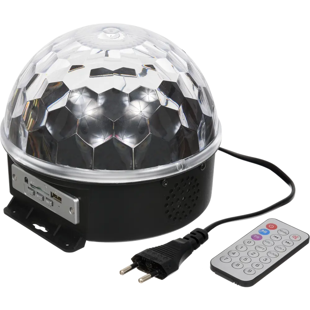 Диско-шар светодиодный 18x15 см 6 LED мультисвет MP3 SD пульт ДУ 82712506 STLM-2077311 BALANCE  - Вид №1